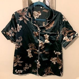 PJ Silk Top with Buttons on Front